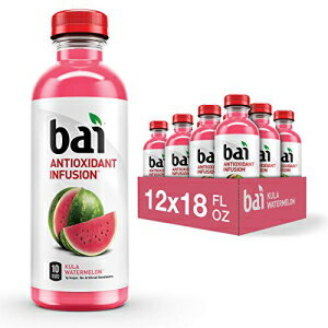 Bai Flavored Water, Kula Watermelon, Antioxidant Infused Drinks, 18 id Ounce (Pack of 12)