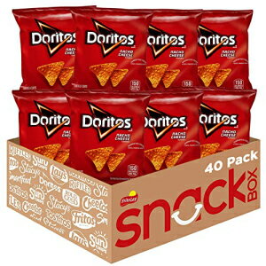 ドリト​​ス ナチョチーズ風味のトルティーヤチップス 1オンス袋（40パック） Doritos Nacho Cheese Flavored Tortilla Chips, 1oz Bags (40 Pack)