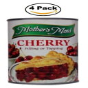 チェリーパイフィリング&トッピング (4～15オンスのパック) 合計60オンス - チェリーパイ2個分 Cherry Pie Filling & Topping (Pack of 4-15oz) 60 ounces Total - Makes 2 Cherry Pies