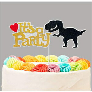恐竜 3 グリッターカラー パーティーケーキトッパー 手作り誕生日ケーキトッパー パーティーサプライ プレミアムグリッターと食品安全アクリルスティック付き Dinosaur 3 Glitter Colors Party Cake Topper, Handmade Birthday Cake Topper Party Supply