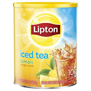 Lemon, リプトン ブラック アイス ティー ミックス レモン 23.6 オンス 6 個パック Lemon, Lipton Black Iced Tea Mix, Lemon, 23.6 Ounce, Pack of 6