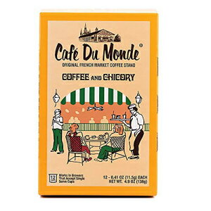 カフェ デュ モンド コーヒーとチコリ シングルサーブ カップ ポッド、12 個 Cafe Du Monde Coffee and Chicory Single-Serve Cup Pods, 12 Count