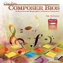 洋書 Paperback, One-Page Composer Bios: 50 Reproducible Biographies of Famous Composers, Book & Data CD