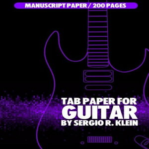 洋書 Paperback, TAB paper for Guitar: Tablature Manuscript Paper for Guitar - 200 pages (Guitar ..