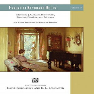 洋書 Plastic Comb, Essential Keyboard Duets, Vol 6: Music by J. C. Bach, Beethoven, Brahms, Dvorák, and Mozart, Comb Bound Book (Alfred Masterwork Edition: Essential Keyboard Repertoire)