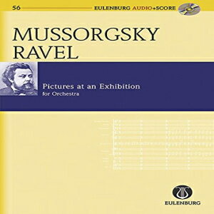 洋書 Pictures at an Exhibition: orchestrated by Maurice Ravel Eulenburg Audio+Score