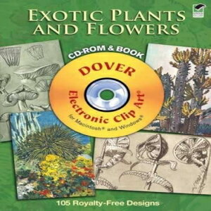 洋書 Paperback, Exotic Plants and F CD-ROM and Book (Dover Electronic Clip Art)