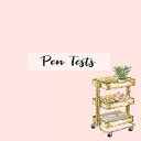 洋書 Paperback, Pen Tests: My brush pens, fountain pens, gel pens and all other inky goodness in one place (Planner Girl Notebooks)