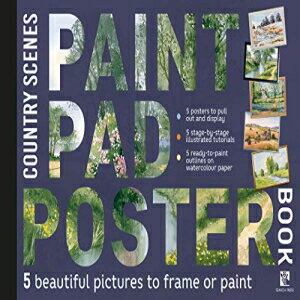 洋書 Paperback, t Pad Poster Book: Country Scenes: 5 Beautiful Pictures to Frame or t