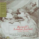 洋書 Yale University Press Boswell's London Journal, 1762-1763