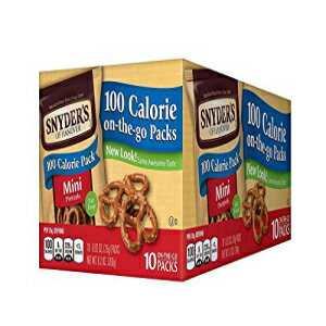 Snyder's of Hanover 100 カロリー パック ミニ プレッツェル、10 個パック (6 個パック) Snyder's of Hanover 100 Calorie Packs Mini Pretzels, 10-Count Packages (Pack of 6)
