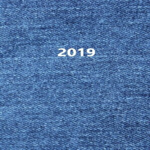 洋書 2019: Kalender/Terminplaner: 1 Woche auf 2 Seiten, Format ca. A5, Cover Jeans (Volume 13) (German Edition)