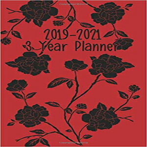 洋書 2019-2021 3 Year Planner: 36 Month Weekly Planner Floral Long Term Agenda 5x8 Notebook (3 Year Calendar) (Volume 1)