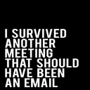 Glomarket㤨ν I Survived Another Meeting That Should Have Been An Email: 110-Page 6x9 Work Journal With Blank Lines - BlackפβǤʤ2,167ߤˤʤޤ