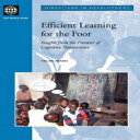 洋書 Efficient Learning for the Poor: Insights from the Frontier of Cognitive Neuroscience (Directions in Development)