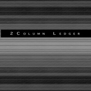 洋書 2 Column Ledger:: Graphic Soft Cover Glossy Smoke Gray 8.5 x 11 , Full page 108 pages for Cash Book, Accounting Ledger Notebook, Business Ledgers ... General Ledger (Grand Texture) (Volume 2)