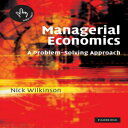 洋書 Managerial Economics: A Problem-Solving Approach