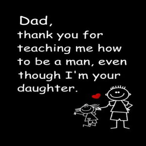 洋書 Dad, Thank you for Teaching me how to be a Man, even though I'm your daughter: Dad's Notebook, Funny Quote Journal, Father's Day gift from daughter - Humorous Dad Gag Gifts