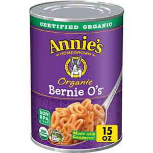 Annie's Organic Bernie O'sAg}g`[Y\[X̊ʋlpX^A15IX (12) Annie's Organic Bernie O's, Canned Pasta in Tomato & Cheese Sauce, 15 oz. (Pack of 12)