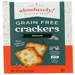 絶対にグルテンフリーのクラッカー Gf Tstd オニオン、4.4 オンス Absolutely Gluten Free Cracker Gf Tstd Onion, 4.4-Ounce