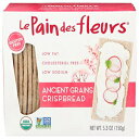 ル パン デ フルール クリスプブレッド、古代穀物、4.4 オンス (145253) Le Pain des Fleurs Crispbread, Ancient Grain, 4.4 Ounce (1..