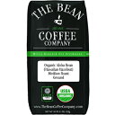 The Bean Coffee Company オーガニック アロハ ビーン (ハワイアン ヘーゼルナッツ)、ミディアム ロースト、粉砕、16 オンス バッグ Th..