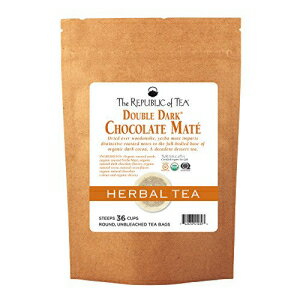 楽天GlomarketThe Republic of Tea オーガニック ダブル ダーク チョコレート メイト 36 ティーバッグ 詰め替え The Republic of Tea Organic Double Dark Chocolate Mate, 36 Tea Bag Refill