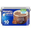 楽天GlomarketMaxwell House International スイス モカ カフェスタイル デカフェシュガーフリー インスタントコーヒー飲料ミックス （4 ct パック、4 oz キャニスター） Maxwell House International Suisse Mocha Café-Style Decaf Sugar Free Instant Coffee