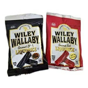 楽天Glomarketワイリー ワラビー オーストラリアン スタイル ブラック & レッド リコリス キャンディ 5 オンス （2 個パック） Wiley Wallaby Australian Style black & red Licorice Candy 5 oz （pack of 2）