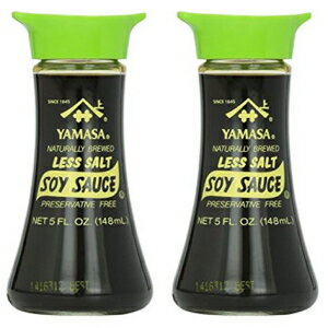 }T 傤 5Fl. IYB(2) Yamasa - Less Salt Soy Sauce 5 Fl. Oz. (Pack of 2)