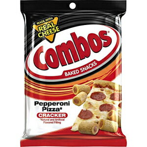 COMBOS ペパロニ ピザ クラッカー ベイクド スナック 6.3 オンス バッグ (1 パック) COMBOS Pepperoni Pizza Cracker Baked Snacks 6.3..