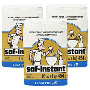 LeSaffre Saf-インスタントイースト、ゴールド、1ポンド、(3個パック) LeSaffre Saf-Instant Yeast, Gold, 1 Pound, (Pack of 3)