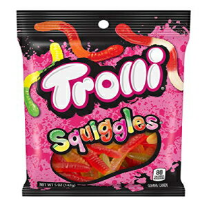 Trolli Squiggles ߥǥ5 󥹥Хå12 ĥѥå Trolli Squiggles Sour Gummy Candy, 5 Ounce Bag, Pack of 12