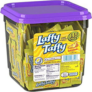 ウォンカ ラフィー タフィー、バナナ味、145 カウント タブ (1 個パック) Wonka Laffy Taffy, Banana Flavor, 145 count tub (Pack of 1)