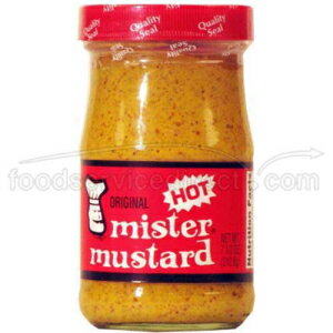 ミスターマスタードホット - 7.5オンス - 1ケースあたり12個入り。 Mister Mustard Hot - 7.5 ounce - 12 per case.