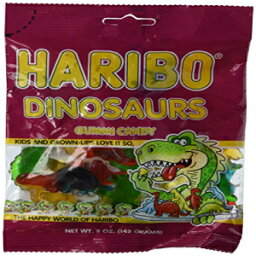 ハリボー恐竜グミキャンディー（5オンスバッグ） Haribo Dinosaurs Gummy Candy (5 oz Bag)