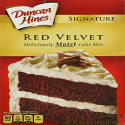 ダンカン ハインズ シグネチャー レッド ベルベット デリシャスリー モイスト ケーキ ミックス 1ポンド 2.25オンス ボックス (3 パック) Duncan Hines Signature Red Velvet Deliciously Moist Cake Mix 1 Lb. 2.25 Oz. Box (3 Pack)