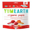 YumEarth I[KjbN |bvAA\[gt[o[A4.3 IXA|bv 20  - AM[ΉA`qg݊AOet[Ar[KA(pbP[W͈قȂꍇ܂) YumEarth Organic Lollipops, Assorted Flavors, 4.3 Ounce,