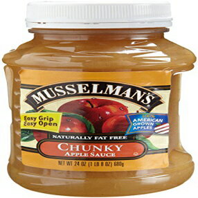 Musselman's チャンキー アップルソース 24 オンス ボトル (4 個パック) Musselman's Chunky Applesauce 24oz Bottle (Pack of 4)