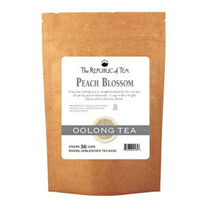 The Republic of Tea 桃花烏龍茶 詰め替え用 36 ティーバッグ The Republic of Tea Peach Blossom Oolong Tea, 36 Tea Bag Refill