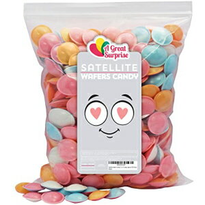 サテライトウエハースキャンディ オリジナル 1LB バルクキャンディ 約350個 Satellite Wafers Candy, Original 1 LB Bulk Candy, Approx 350 Pieces