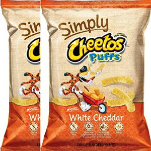 Cheetos パフ チーズスナック、シンプリーホワイトチェダーパフ 8 オンス (2 個パック) Cheetos Puffs ..