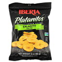 イベリア軽く塩漬けしたプランテンチップス 3オンス（24個パック） Iberia Lightly Salted Plantain Chips, 3 Ounce (Pack of 24)