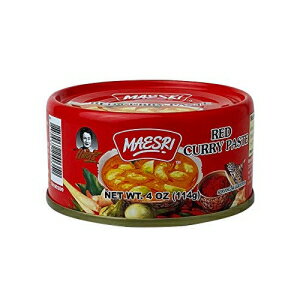 MaeSri åɥ졼ڡȡ4 (48ĥѥå) MaeSri Red Curry Paste, 4 Ounce (Pack of 48)