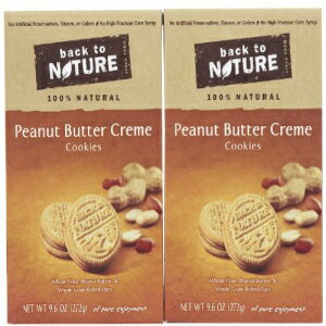 バック トゥ ネイチャー クッキー - ピーナッツ バター クリーム - 9.6 オンス - 2 パック Back to Nature Cookies - Peanut Butter Creme - 9.6 oz - 2 pk