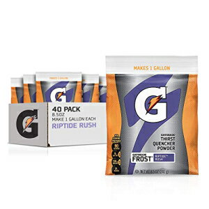 Gatorade Thirst Quencher Powder Makes 1 Gallon/Pouch, Riptide Rush, 40 Count