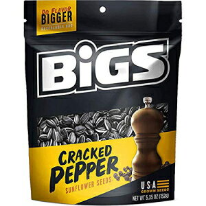 ӥåȤȤҤӳڥåѡҤޤμ5.35󥹡3ĥѥå Bigs Sea Salt and Cracked Pepper Sunflower Seeds, 5.35 Ounce (Pack of 3)