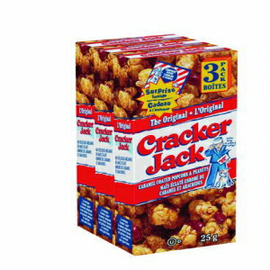 クラッカー クラッカー ジャック オリジナル シングル、1オンス ボックス (3 個パック) Cracker Jack Original Singles, 1-Ounce Boxes (Pack of 3)