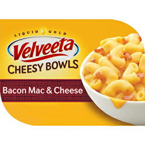 Velveeta Cheesy Bowls ベーコンマック＆チーズ、スモーキーチーズソース添え 電子レンジ対応食事 (6 ct パック、9 oz 容器) Velveeta Cheesy Bowls Bacon Mac & Cheese with Smoky Cheese Sauce Microwavable Meal (6 ct Pack, 9 oz Conta