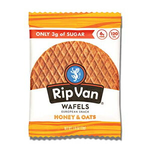 リップヴァンワッフェル スナックワッフェル、ハチミツとオーツ、12個パック、13.92オンス Rip Van Wafels Snack Wafels, Honey and Oats, Pack of 12, 13.92 Ounce